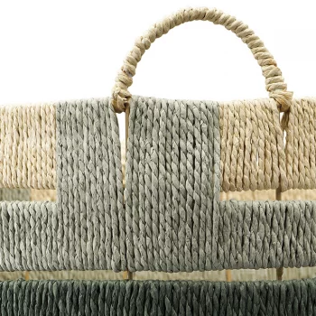 Корзина плетеная Bongo Sage Ethnic 41X41X52 CM