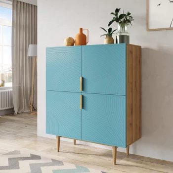 Комод Line 100X45X120 CM blue