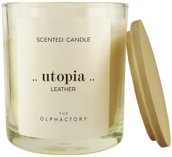 Свеча ароматическая The Olphactory Utopia Leather 40 часов горения