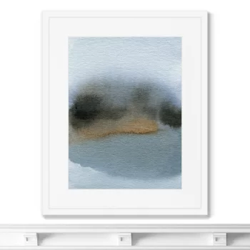 Постер в раме Lakeside late evening 42X52 CM