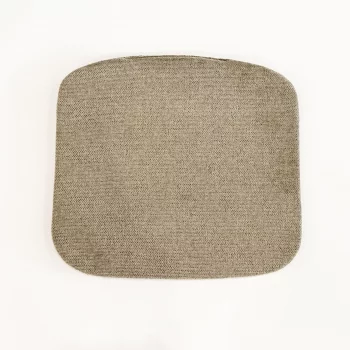 Подушка для стула Монако бежево-коричневая ткань 48X45X3 CM
