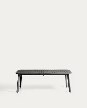 Раскладной уличный стол Izola из алюминия с графитовым покрытием 220X100X78 CM