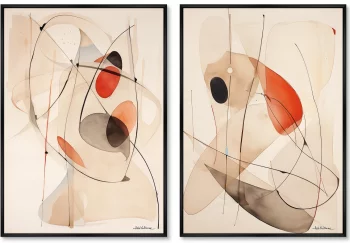 Набор из двух постеров на холсте Untitled 75X105 / 75X105 CM