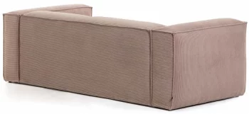 Трёхместный диван Blok 240X100X69 CM розового цвета