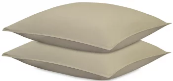 Набор наволочек из перкаля Essential 70X70 / 70X70 CM бежево-серого цвета
