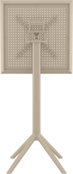 Стол пластиковый барный Sky Folding Bar 60X60X108 CM бежевый