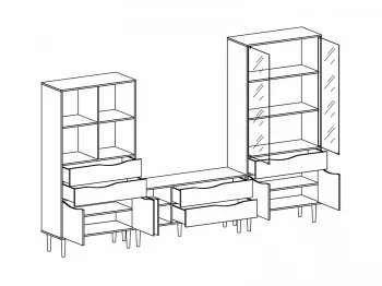 Композиция Like 1 313X40X200 CM