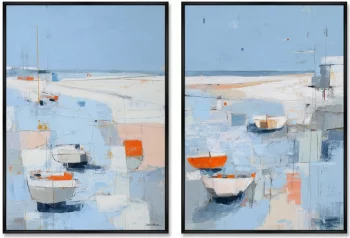 Набор из двух постеров на холсте On the Crystal Surface of Summer 75X105 / 75X105 CM