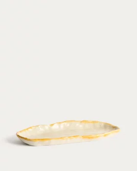 Белый керамический поднос Belor 31.8X13X3.5 CM