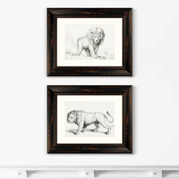 Диптих Lions 51X41 / 51X41 CM