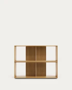 Комплект из 2 модульных стеллажей Litto из шпона дуба 101X76 CM