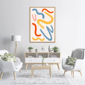 Постер на холсте Color vibes 75X105 CM