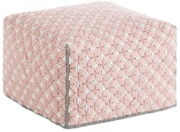 Пуф с чехлом из шерсти Silai Small 52X52X35 CM розовый