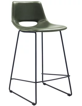 Полубарный стул Zahara 65X47X50 CM зелёного цвета