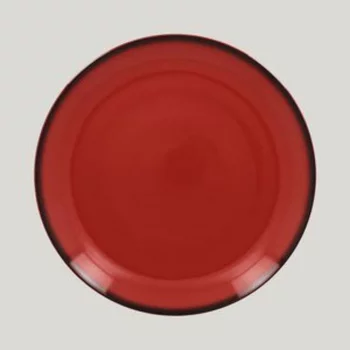 Тарелка круглая RAK Porcelain LEA Red 27 см (красный цвет)