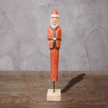 Декоративная фигурка из манго Санта Клаус 73X11 CM