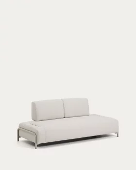 Двухместный модульный диван Compo из беженого шенилла 200X98X82 CM