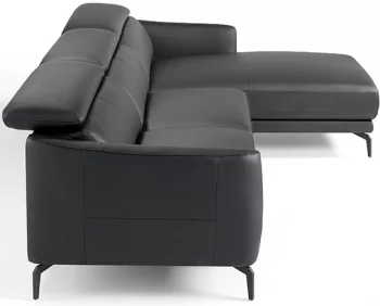Угловой кожаный диван Chaiselongue 283X194X75/94