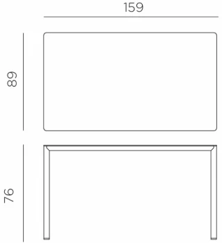 Стол обеденный Piave 159X89X76 CM