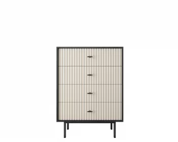 Комод вертикальный с четырьмя ящиками Emerson 80X45X110 CM