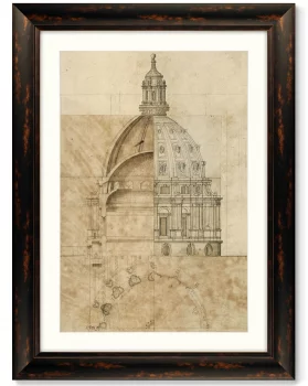Постер Sketch of St. Paul's Cathedral 61X81 CM