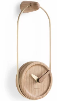 Настенные часы Eslabon 10X27 CM латунь-дуб