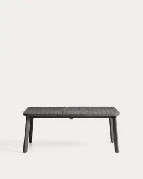 Раскладной уличный стол Izola из алюминия с графитовым покрытием 185X100X78 CM