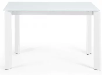 Раскладной стеклянный стол Atta 120-180X80X76 CM