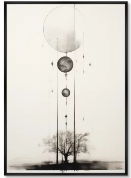 Постер на холсте Conversacion con el espacio 75X105 CM