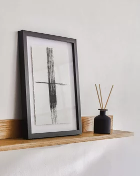 Полка Abilen из дубового шпона с натуральным покрытием 80X15 CM