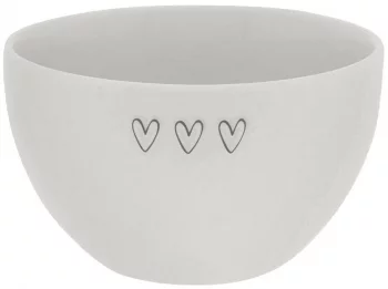 Пиала White 3 Нearts Grey Ø12 CM