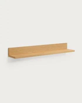 Полка Abilen из дубового шпона с натуральным покрытием 80X15 CM
