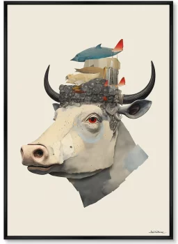 Постер на холсте Cow Dreams 75X105 CM