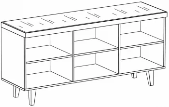 Тумба Kristal 145X44X69 CM
