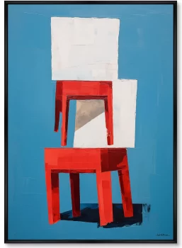 Постер на холсте Chair collection 75X105 CM