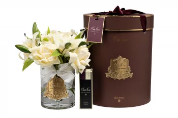 Ароматический диффузор Roses & Lilies Champagne со спреем Roses Oud + White Gardenia 15X15X20 CM