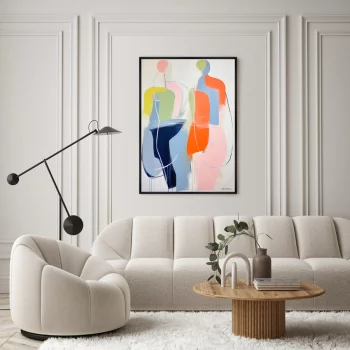 Постер на холсте In the flow 75X105 CM
