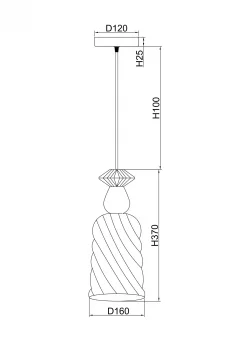 Подвесной светильник Lova 160X147 CM