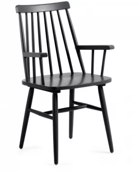 Стул Tressia с подлокотниками 87X53X51 CM черный