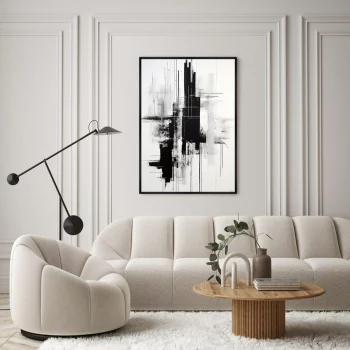 Постер на холсте The weightless city 75X105 CM