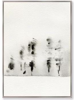Постер на холсте Trees in the snow 75X105 / 75X105 CM