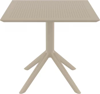 Стол пластиковый Sky 80X80X74 CM бежевый