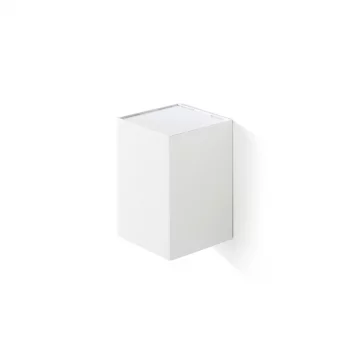 Белый квадратный настенный светильник 1xGU10 LUNE 6.5X8X10 CM