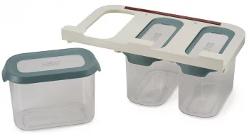 Набор из 3 подвесных контейнеров для хранения Cupboardstore 1300 ml тёмный опал