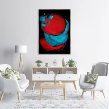 Постер на холсте Forms and colors 75X105 CM