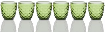 Набор из шести стаканов Pattern Forest Green 310 ml