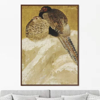 Постер Two pheasants Japan 75X105 CM