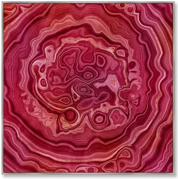 Репродукция на холсте Red agate 105X105 CM