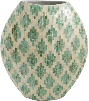 Ваза декорированная раковинами устриц Loui 38X18X45 CM