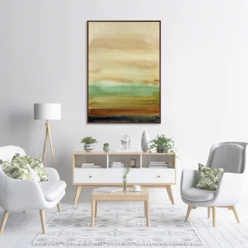 Репродукция на холсте When the sun went down 75X105 CM